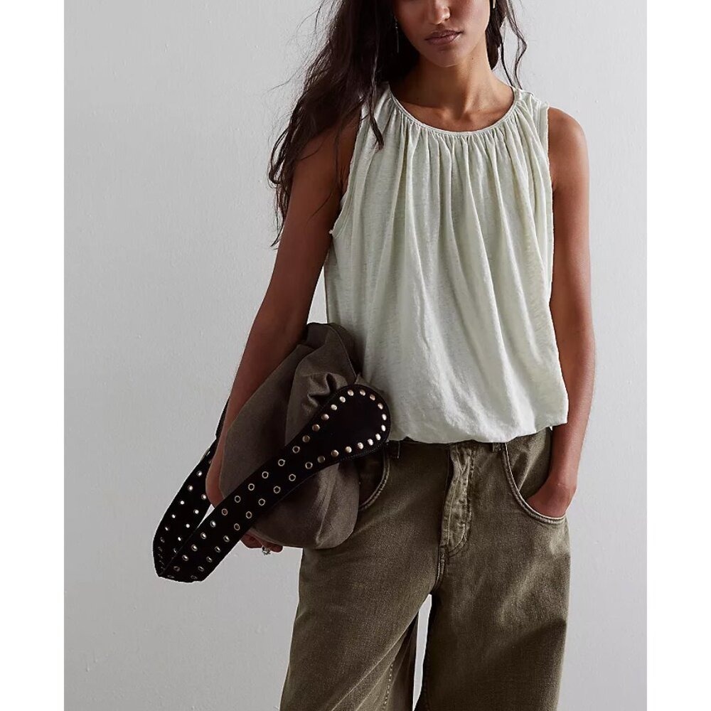 free people we the free unconditional tank‎ top pale aqua women size x-small